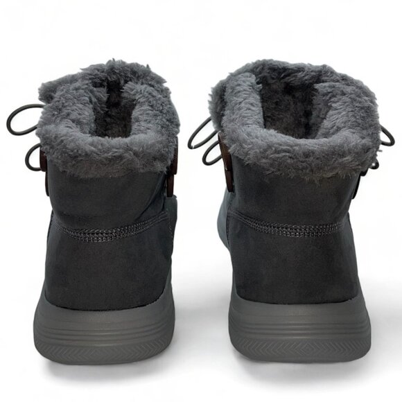 TIOSEBON Women's Winter Ankle Fur Lined Boots Anti-Slip On Resistant Booties Sho - Picture 9 of 14